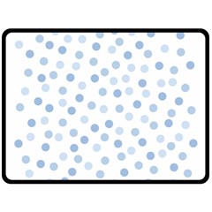 Bubble Balloon Circle Polka Blue Double Sided Fleece Blanket (large)  by Mariart