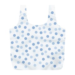 Bubble Balloon Circle Polka Blue Full Print Recycle Bags (l)  by Mariart