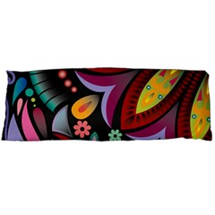 Flower Floral Sunflower Rose Color Rainbow Circle Polka Body Pillow Case (dakimakura) by Mariart