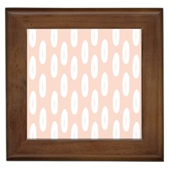 Donut Rainbows Beans White Pink Food Framed Tiles by Mariart