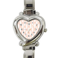 Donut Rainbows Beans White Pink Food Heart Italian Charm Watch