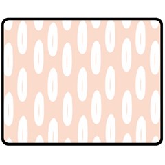 Donut Rainbows Beans White Pink Food Fleece Blanket (medium) 