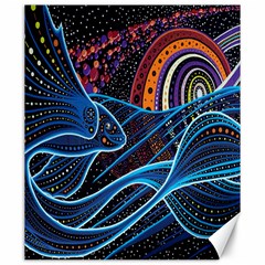 Fish Out Of Water Monster Space Rainbow Circle Polka Line Wave Chevron Star Canvas 20  X 24   by Mariart