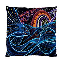 Fish Out Of Water Monster Space Rainbow Circle Polka Line Wave Chevron Star Standard Cushion Case (two Sides)