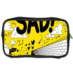 Have Meant  Tech Science Future Sad Yellow Street Toiletries Bags