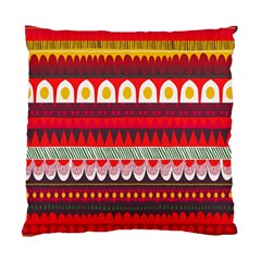 Fabric Aztec Red Line Polka Circle Wave Chevron Star Standard Cushion Case (one Side) by Mariart
