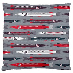 Fish Sea Beach Water Seaworld Animals Swim Large Cushion Case (two Sides) by Mariart