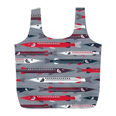 Fish Sea Beach Water Seaworld Animals Swim Full Print Recycle Bags (l)  by Mariart