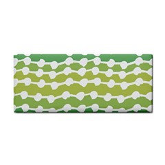 Polkadot Polka Circle Round Line Wave Chevron Waves Green White Cosmetic Storage Cases by Mariart