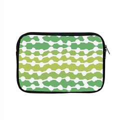 Polkadot Polka Circle Round Line Wave Chevron Waves Green White Apple Macbook Pro 15  Zipper Case