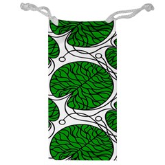 Leaf Green Jewelry Bag by Mariart