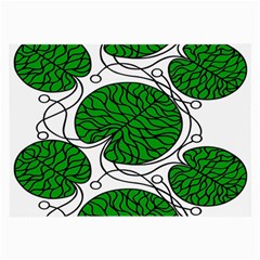 Leaf Green Large Glasses Cloth (2-side) by Mariart