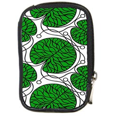 Leaf Green Compact Camera Cases