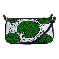 Leaf Green Shoulder Clutch Bags by Mariart