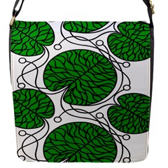 Leaf Green Flap Messenger Bag (s) by Mariart