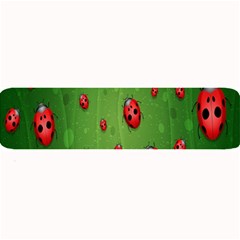 Ladybugs Red Leaf Green Polka Animals Insect Large Bar Mats by Mariart