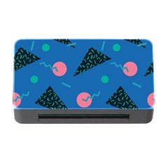 Seamless Triangle Circle Blue Waves Pink Memory Card Reader With Cf