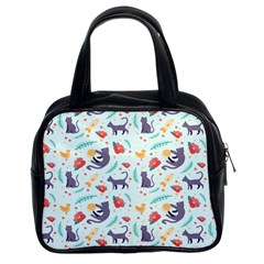 Redbubble Animals Cat Bird Flower Floral Leaf Fish Classic Handbags (2 Sides) by Mariart
