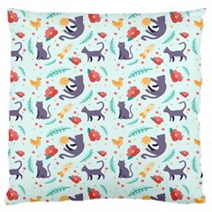 Redbubble Animals Cat Bird Flower Floral Leaf Fish Standard Flano Cushion Case (two Sides)