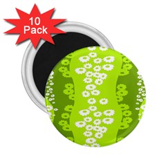 Sunflower Green 2 25  Magnets (10 Pack) 