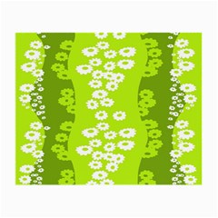 Sunflower Green Small Glasses Cloth (2-side) by Mariart