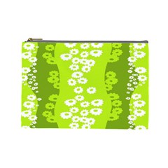 Sunflower Green Cosmetic Bag (large) 
