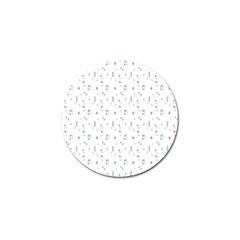 White Triangle Wave Waves Chevron Polka Circle Golf Ball Marker (4 Pack) by Mariart