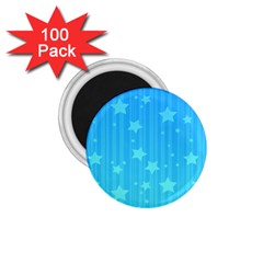 Star Blue Sky Space Line Vertical Light 1 75  Magnets (100 Pack) 