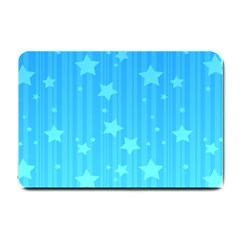 Star Blue Sky Space Line Vertical Light Small Doormat  by Mariart