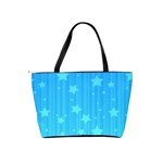 Star Blue Sky Space Line Vertical Light Shoulder Handbags Back