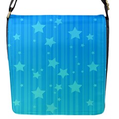 Star Blue Sky Space Line Vertical Light Flap Messenger Bag (s) by Mariart