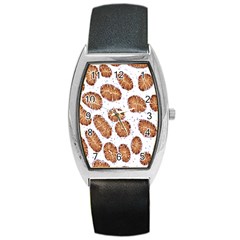 Formalin Paraffin Human Stomach Stained Bacteria Brown Barrel Style Metal Watch