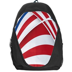 American Flag Star Blue Line Red White Backpack Bag by Mariart