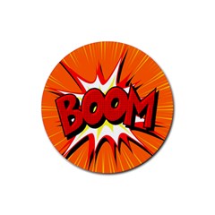 Boom Sale Orange Rubber Coaster (round) 