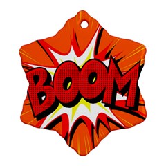 Boom Sale Orange Ornament (snowflake)