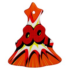 Boom Sale Orange Christmas Tree Ornament (two Sides)