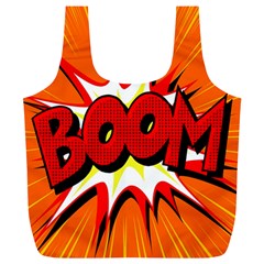 Boom Sale Orange Full Print Recycle Bags (l)  by Mariart