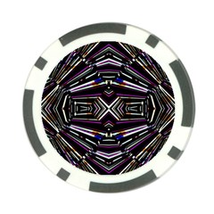 Dark Ethnic Sharp Bold Pattern Poker Chip Card Guard (10 Pack) by dflcprints