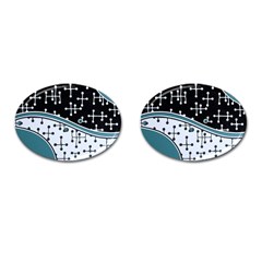 Decoboom Custom Pickguard Engraved Eames Dots Cufflinks (oval)