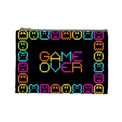 Game Face Mask Sign Cosmetic Bag (large) 
