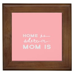 Home Love Mom Sexy Pink Framed Tiles