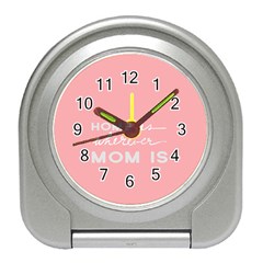 Home Love Mom Sexy Pink Travel Alarm Clocks