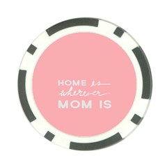 Home Love Mom Sexy Pink Poker Chip Card Guard (10 pack)