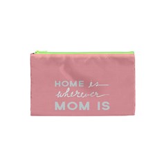 Home Love Mom Sexy Pink Cosmetic Bag (xs) by Mariart