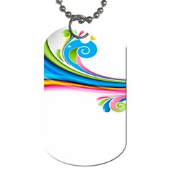 Colored Lines Rainbow Dog Tag (two Sides) by Mariart