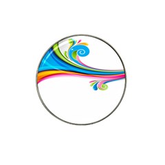 Colored Lines Rainbow Hat Clip Ball Marker