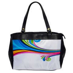 Colored Lines Rainbow Office Handbags