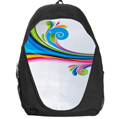 Colored Lines Rainbow Backpack Bag by Mariart