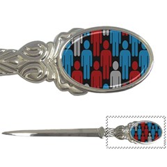 Human Man People Red Blue Grey Black Letter Openers