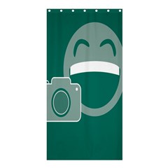 Laughs Funny Photo Contest Smile Face Mask Shower Curtain 36  X 72  (stall)  by Mariart
